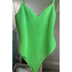 GREY LAB Sweetheart Neck Bodysuit NWT